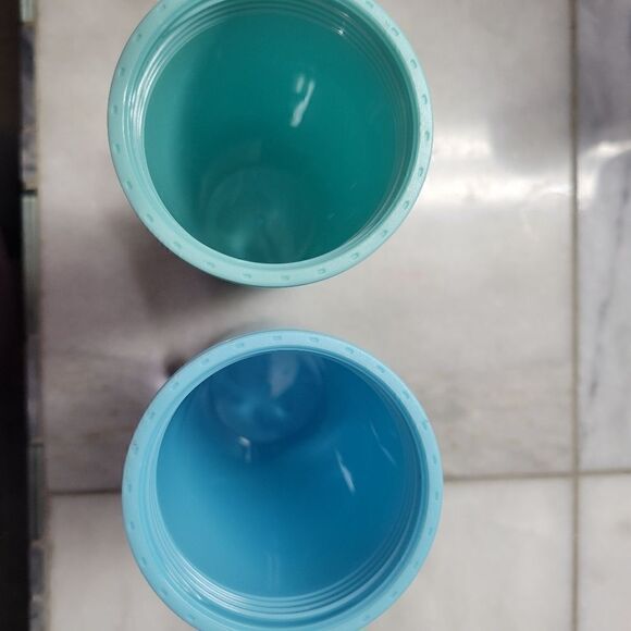 NEW STRATA Acrylic Tumbler Matte Pastel Blue & Green 16oz Set of 2 - Picture 6 of 9